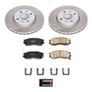 PowerStop Semi-Coated Rotor and Low-Dust Ceramic Brake Pad Kit