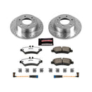 PowerStop Z36 Carbon-Fiber Ceramic Brake Pad with Drilled and Slotted Rotor Kit