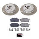 PowerStop Semi-Coated Rotor and Low-Dust Ceramic Brake Pad Kit