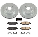 PowerStop Genuine Geomet Coated Rotor and Low-Dust Ceramic Brake Pad Kit