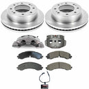 PowerStop OE Stock Replacement Low-Dust Ceramic Brake Pad, Rotor and Caliper Kit