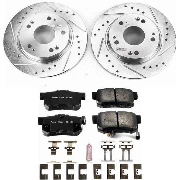 PowerStop Z23 Daily Driver Carbon-Fiber Ceramic Brake Pad and Drilled & Slotted