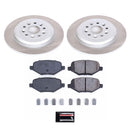 PowerStop Semi-Coated Rotor and Low-Dust Ceramic Brake Pad Kit