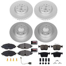 PowerStop Genuine Geomet Coated Rotor and Carbon-Fiber Ceramic Brake Pad Kit