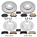 PowerStop Genuine Geomet Coated Rotor and Low-Dust Ceramic Brake Pad Kit