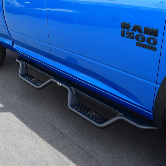 Westin Outlaw Drop Nerf Step Bars Powder Coated Textured Black Steel 20-13555
