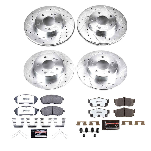 PowerStop Z26 Street Performance Ceramic Brake Pad and Drilled & Slotted Rotor K