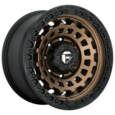 17X9 Fuel D634 Zephyr Matte Bronze Black Bead Ring 8X170 ET-12 wheel/rim