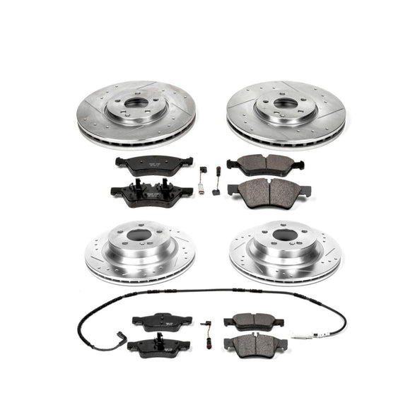 PowerStop Z23 Daily Driver Carbon-Fiber Ceramic Brake Pad and Drilled & Slotted