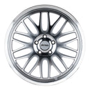 17x8 Petrol P4C Silver With Machined Face And Lip 5x110 ET40 CB72.1 Wheel Rim