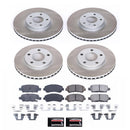 PowerStop Semi-Coated Rotor and Low-Dust Ceramic Brake Pad Kit