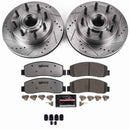 PowerStop Z36 Carbon-Fiber Ceramic Brake Pad with Drilled and Slotted Rotor Kit