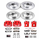 PowerStop Z36 Truck and SUV Ceramic Brake Pad, Drilled & Slotted Rotor, and Cali