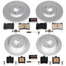 PowerStop Genuine Geomet Coated Rotor and Carbon-Fiber Ceramic Brake Pad Kit