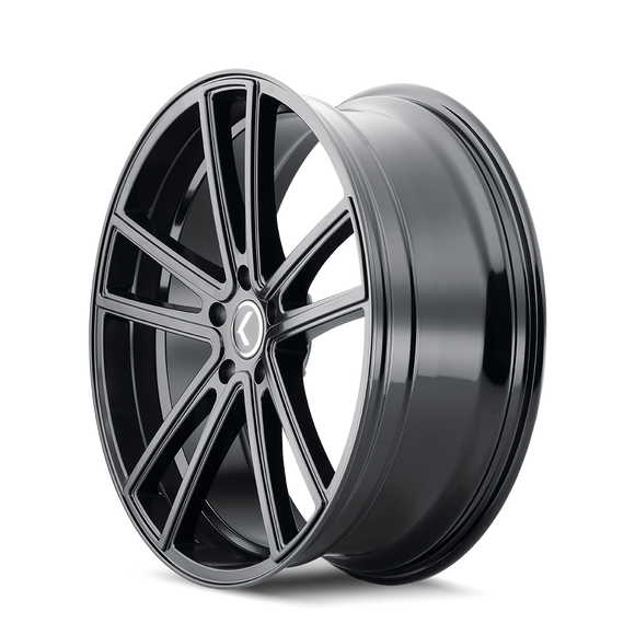 22x9.5 Kraze Lusso Gloss Black 6x139.7 ET30 CB106 Wheel Rim
