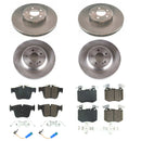 PowerStop OE Stock Replacement Low-Dust Ceramic Brake Pad and Rotor Kit