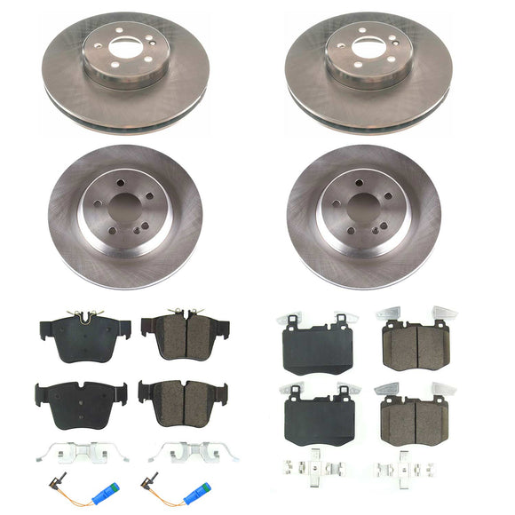 PowerStop OE Stock Replacement Low-Dust Ceramic Brake Pad and Rotor Kit