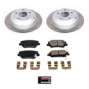 PowerStop Semi-Coated Rotor and Low-Dust Ceramic Brake Pad Kit
