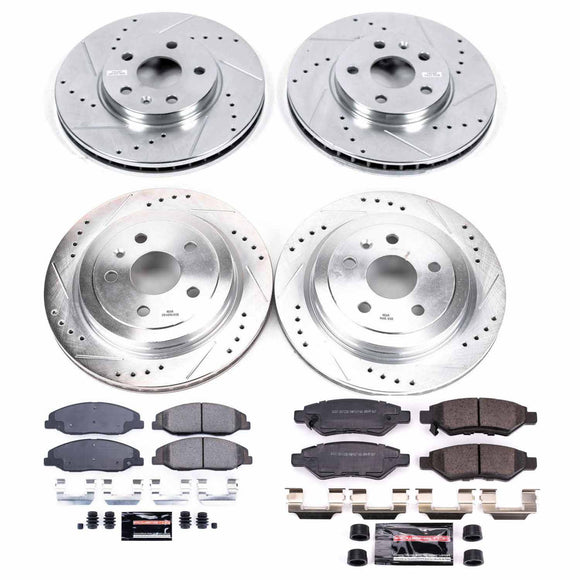 PowerStop Z23 Daily Driver Carbon-Fiber Ceramic Brake Pad and Drilled & Slotted