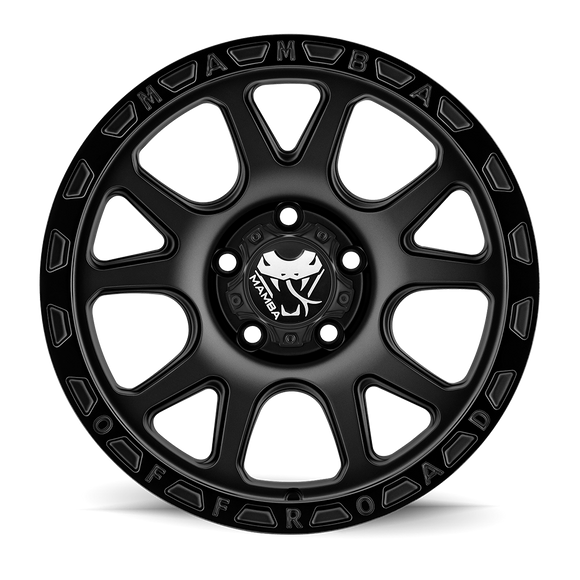 17x9 Mamba M27 Stippled Matte Black 5x139.7 5x5.5 ET12 Wheel Rim