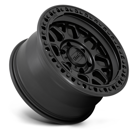 18X8.5 KMC KM549 GRS Machined With Gloss Black Lip 8x180 ET0 Wheel Rim