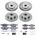 PowerStop OE Stock Replacement Low-Dust Ceramic Brake Pad and Rotor Kit