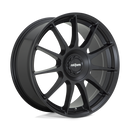 17x8 Rotiform R168 DTM Satin Black 4x100 ET40 CB72.56 Wheel Rim