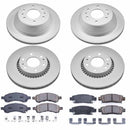 PowerStop Genuine Geomet Coated Rotor and Low-Dust Ceramic Brake Pad Kit