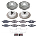 PowerStop Semi-Coated Rotor and Low-Dust Ceramic Brake Pad Kit