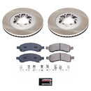 PowerStop Semi-Coated Rotor and Low-Dust Ceramic Brake Pad Kit