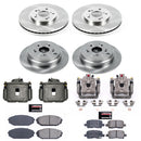 PowerStop OE Stock Replacement Low-Dust Ceramic Brake Pad, Rotor and Caliper Kit