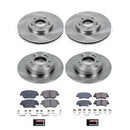 PowerStop OE Stock Replacement Low-Dust Ceramic Brake Pad and Rotor Kit
