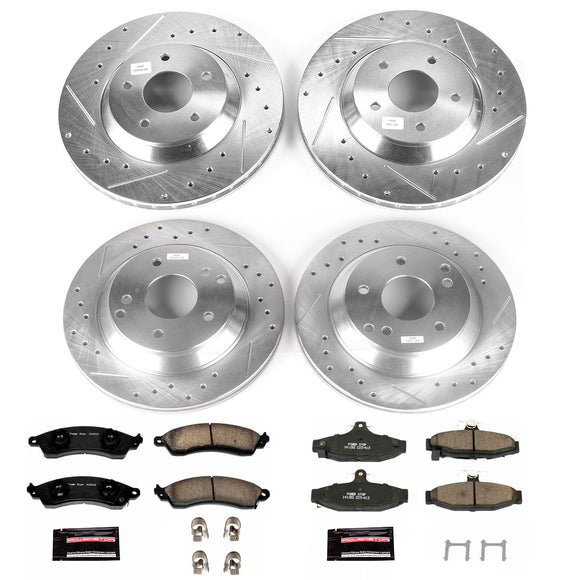 PowerStop Z23 Daily Driver Carbon-Fiber Ceramic Brake Pad and Drilled & Slotted