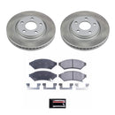 PowerStop Semi-Coated Rotor and Low-Dust Ceramic Brake Pad Kit