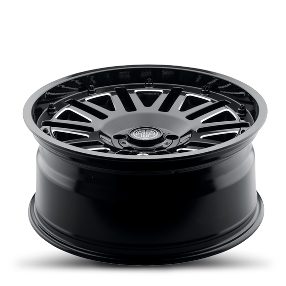 20x9 Thret Offroad Storm-701 Gloss Black/Milled Wheel 6x139.7 ET-12 CB106.1