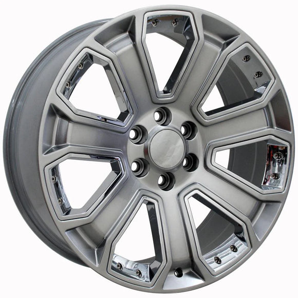 20" Replica Wheel CV93 Fits Chevrolet Silverado Rim 20x8.5 Hyper Wheel