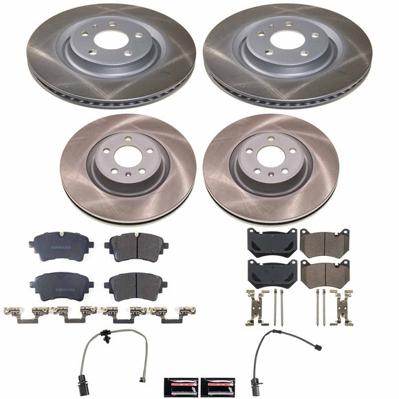 Semi-Coated Rotor and Low-Dust Ceramic Brake Pad Kit