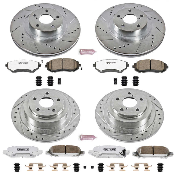 PowerStop Z26 Street Performance Ceramic Brake Pad and Drilled & Slotted Rotor K