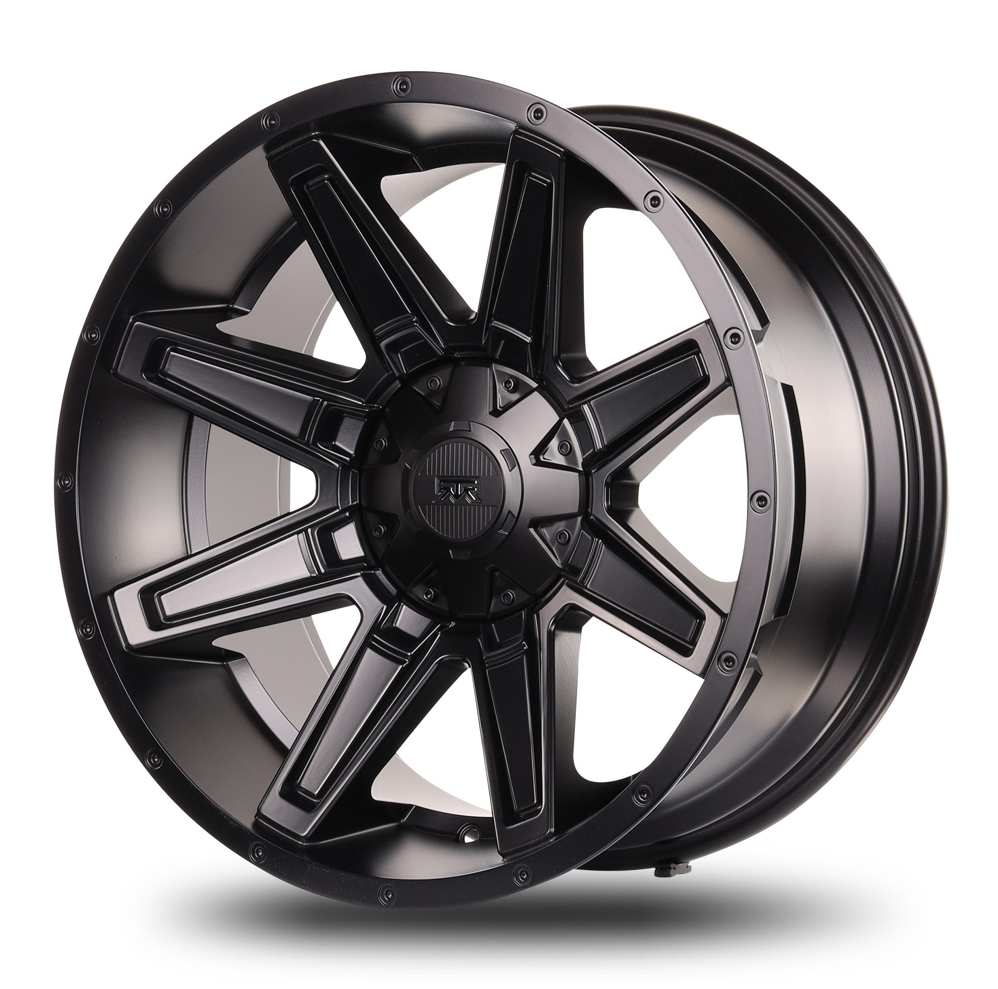 17x8.5 Mudder Trucker MT404 Deviant Black 5x114.3 5x4.5 5x127 5x5 18 Wheel