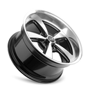 18x8 Ridler 652 Gloss Black Diamond Cut Face And Lip 5x139.7 ET0 Wheel