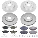 PowerStop Genuine Geomet Coated Rotor and Low-Dust Ceramic Brake Pad Kit