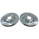 PowerStop Evolution Drilled Slotted Rotors Pair Front For Nissan Rogue