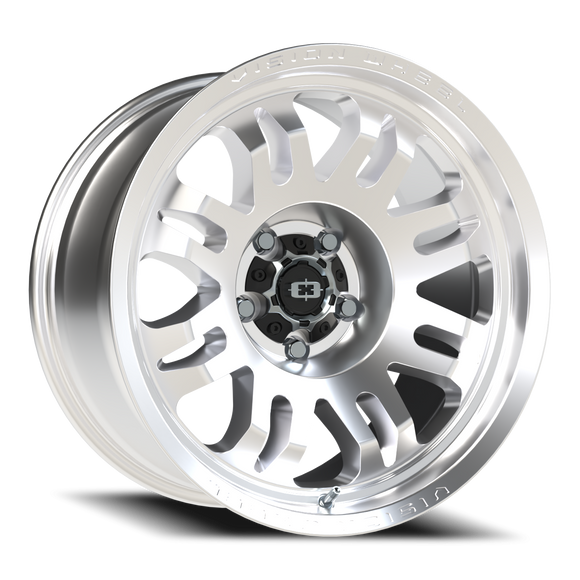 18x9.5 Vision 409 Inferno Milled Machine Face 5x5 (5x127) ET-18 wheel/rim