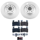 PowerStop Genuine Geomet Coated Rotor and Low-Dust Ceramic Brake Pad Kit