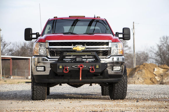 Rough Country EXO Winch Mount Kit For Chevy Silverado 2500 HD 3500 HD 11-19