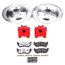 PowerStop Z36 Truck and SUV Ceramic Brake Pad, Drilled & Slotted Rotor, and Cali