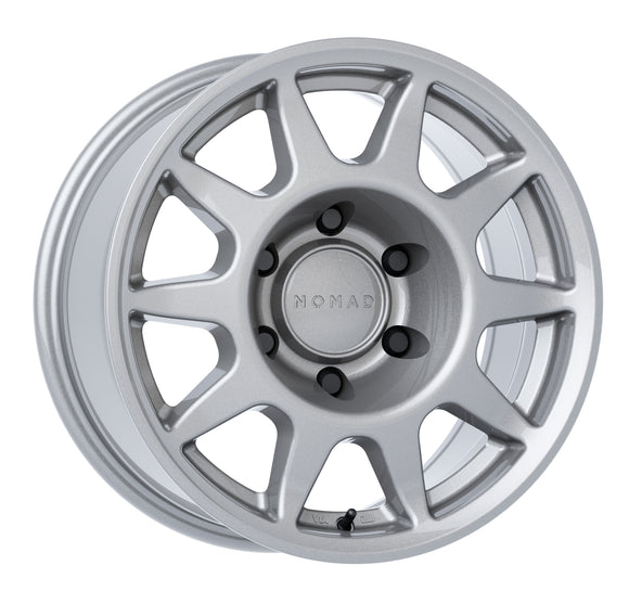 17x8.5 Nomad N505OE Touring Silver 5x150 ET35 CB110.5 Wheel