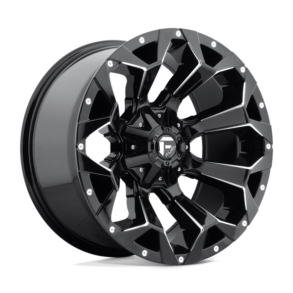 17x9 Fuel Off-Road D576 Assault Gloss Black Milled 6x135 ET-12 CB106.1 Wheel Rim