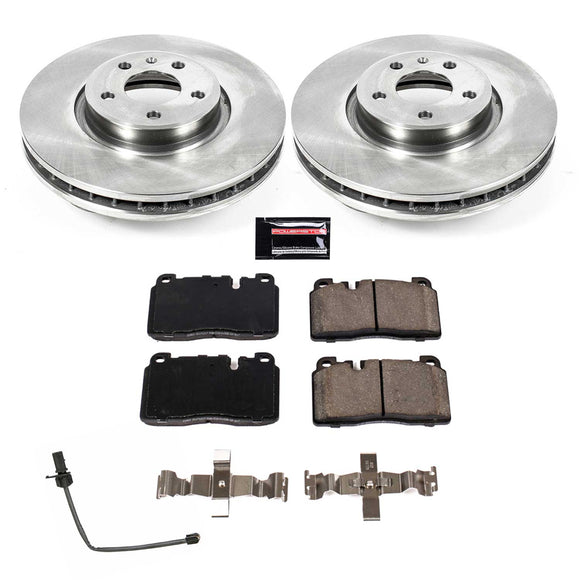 PowerStop OE Stock Replacement Low-Dust Ceramic Brake Pad and Rotor Kit