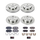 PowerStop OE Stock Replacement Low-Dust Ceramic Brake Pad and Rotor Kit